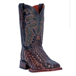 Dan Post Everglades Caiman Crocodile Square Toe Boot